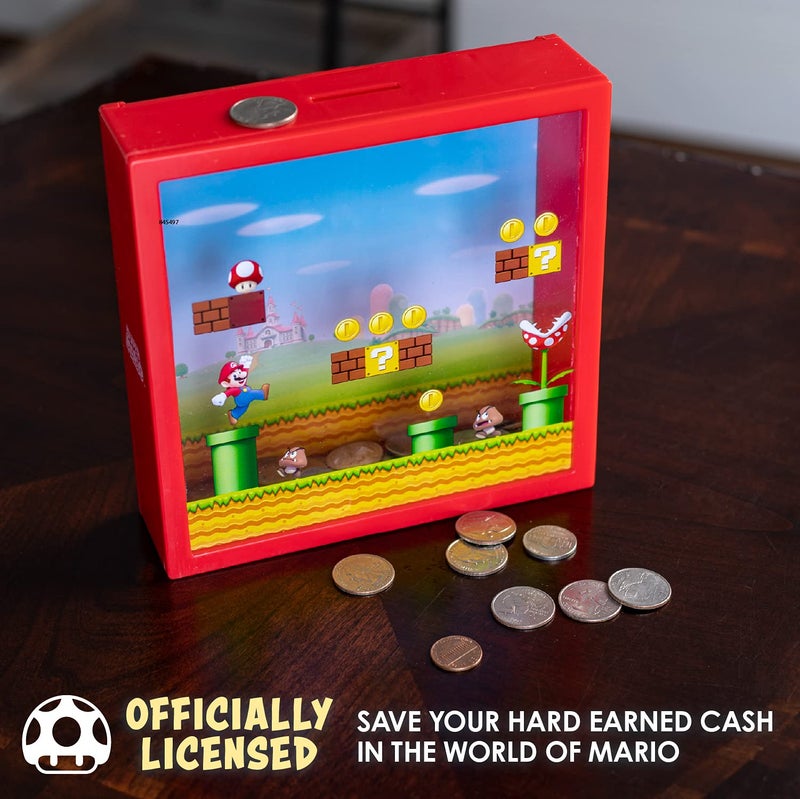 Paladone Super Mario Bros. Box Coin Bank, 18cm (7"") - Image 4